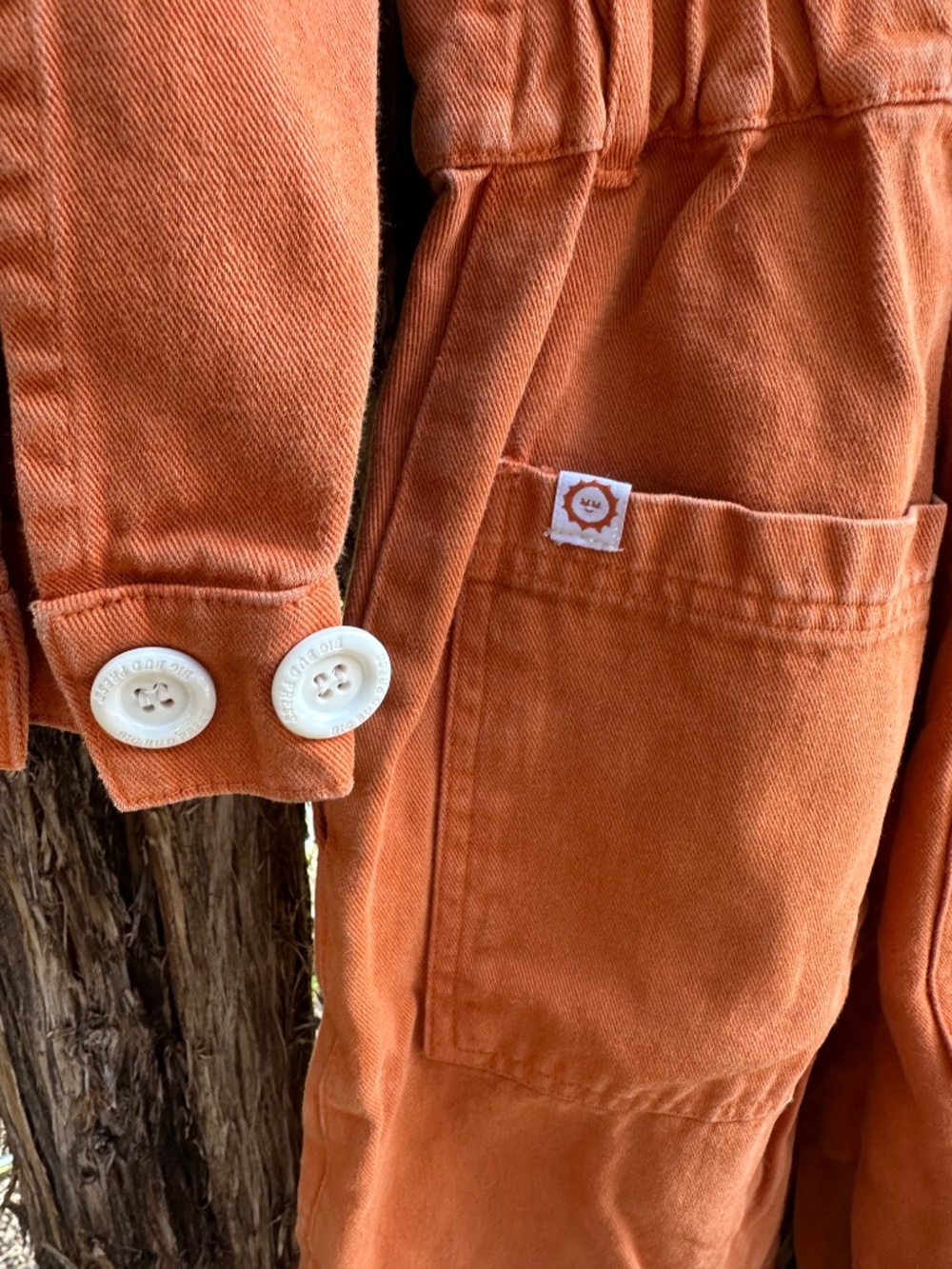 Big Bud Press Long Sleeved Orange Jumpsuit in XS - Picture 10 of 10